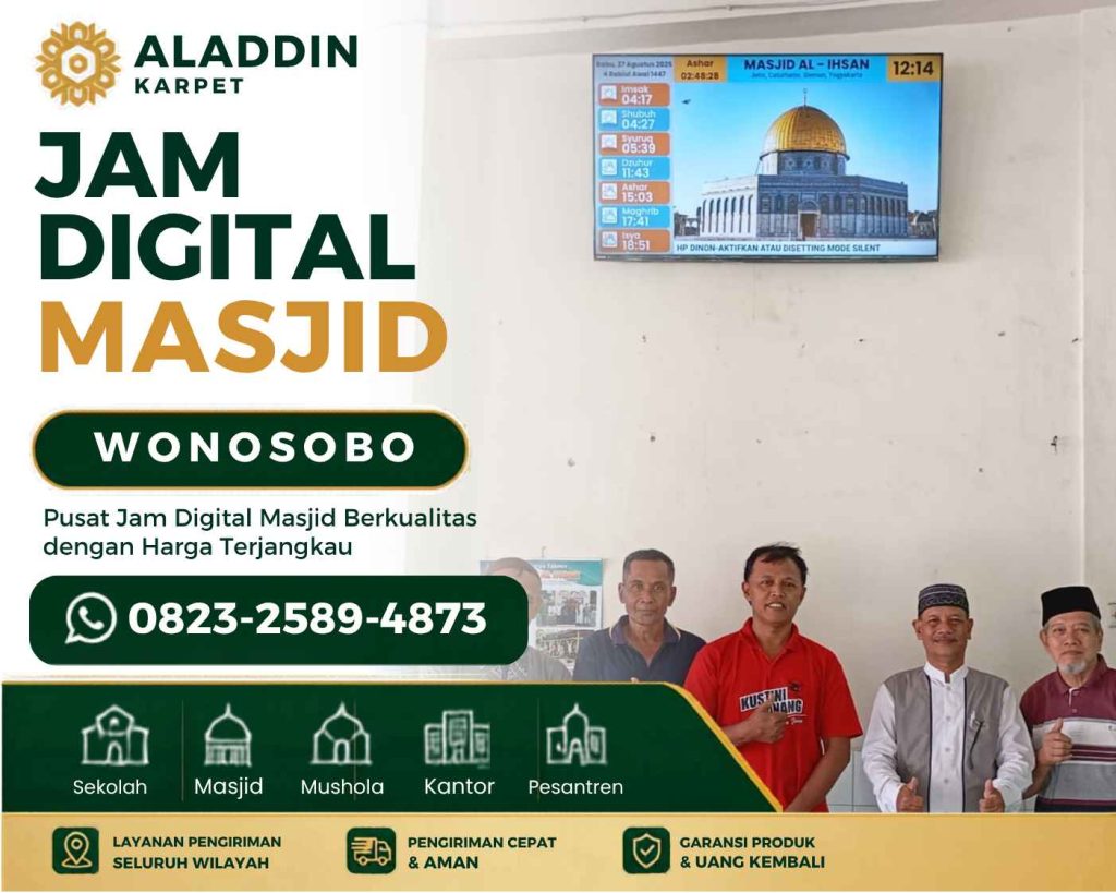 Toko Jam Digital Masjid Wonosobo untuk Sistem Informasi Masjid yang Modern dan Akurat