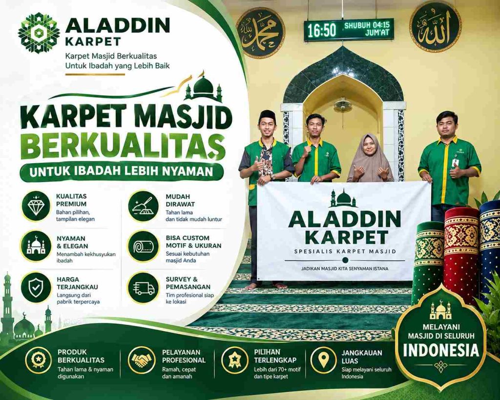 Karpet Sajadah Masjid Wonosobo Nyaman Dan Berkualitas