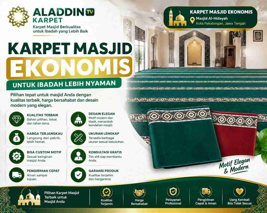 Motif Karpet Masjid Untuk Membentuk Ruang Ibadah Yang Nyaman